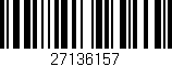 Código de barras (EAN, GTIN, SKU, ISBN): '27136157'