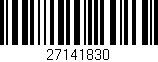 Código de barras (EAN, GTIN, SKU, ISBN): '27141830'