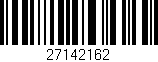 Código de barras (EAN, GTIN, SKU, ISBN): '27142162'