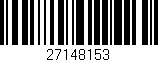 Código de barras (EAN, GTIN, SKU, ISBN): '27148153'