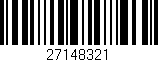 Código de barras (EAN, GTIN, SKU, ISBN): '27148321'