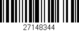 Código de barras (EAN, GTIN, SKU, ISBN): '27148344'