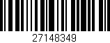 Código de barras (EAN, GTIN, SKU, ISBN): '27148349'