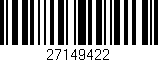 Código de barras (EAN, GTIN, SKU, ISBN): '27149422'
