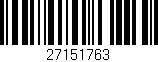 Código de barras (EAN, GTIN, SKU, ISBN): '27151763'