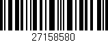 Código de barras (EAN, GTIN, SKU, ISBN): '27158580'