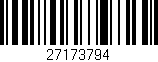 Código de barras (EAN, GTIN, SKU, ISBN): '27173794'