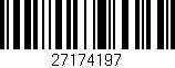 Código de barras (EAN, GTIN, SKU, ISBN): '27174197'