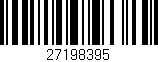Código de barras (EAN, GTIN, SKU, ISBN): '27198395'