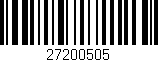 Código de barras (EAN, GTIN, SKU, ISBN): '27200505'