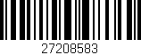 Código de barras (EAN, GTIN, SKU, ISBN): '27208583'