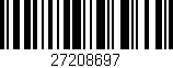 Código de barras (EAN, GTIN, SKU, ISBN): '27208697'