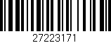 Código de barras (EAN, GTIN, SKU, ISBN): '27223171'