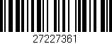 Código de barras (EAN, GTIN, SKU, ISBN): '27227361'