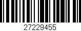 Código de barras (EAN, GTIN, SKU, ISBN): '27229455'