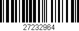 Código de barras (EAN, GTIN, SKU, ISBN): '27232964'
