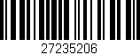 Código de barras (EAN, GTIN, SKU, ISBN): '27235206'