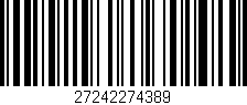 Código de barras (EAN, GTIN, SKU, ISBN): '27242274389'
