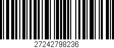 Código de barras (EAN, GTIN, SKU, ISBN): '27242798236'