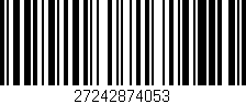 Código de barras (EAN, GTIN, SKU, ISBN): '27242874053'