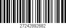 Código de barras (EAN, GTIN, SKU, ISBN): '27242892682'