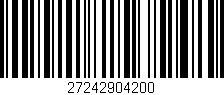 Código de barras (EAN, GTIN, SKU, ISBN): '27242904200'