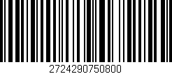 Código de barras (EAN, GTIN, SKU, ISBN): '2724290750800'