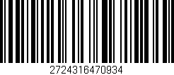 Código de barras (EAN, GTIN, SKU, ISBN): '2724316470934'