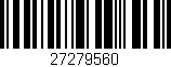 Código de barras (EAN, GTIN, SKU, ISBN): '27279560'