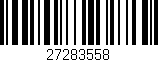 Código de barras (EAN, GTIN, SKU, ISBN): '27283558'
