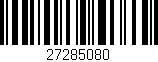 Código de barras (EAN, GTIN, SKU, ISBN): '27285080'