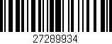 Código de barras (EAN, GTIN, SKU, ISBN): '27289934'