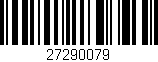 Código de barras (EAN, GTIN, SKU, ISBN): '27290079'
