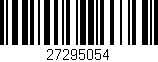 Código de barras (EAN, GTIN, SKU, ISBN): '27295054'