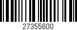 Código de barras (EAN, GTIN, SKU, ISBN): '27355600'