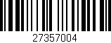 Código de barras (EAN, GTIN, SKU, ISBN): '27357004'