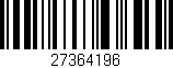 Código de barras (EAN, GTIN, SKU, ISBN): '27364196'