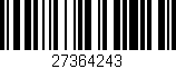 Código de barras (EAN, GTIN, SKU, ISBN): '27364243'