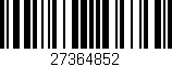Código de barras (EAN, GTIN, SKU, ISBN): '27364852'