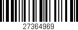 Código de barras (EAN, GTIN, SKU, ISBN): '27364969'