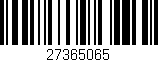 Código de barras (EAN, GTIN, SKU, ISBN): '27365065'