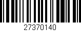 Código de barras (EAN, GTIN, SKU, ISBN): '27370140'
