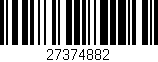 Código de barras (EAN, GTIN, SKU, ISBN): '27374882'