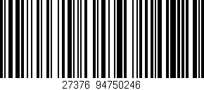 Código de barras (EAN, GTIN, SKU, ISBN): '27376|94750246'
