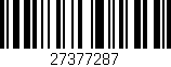 Código de barras (EAN, GTIN, SKU, ISBN): '27377287'