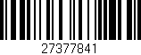 Código de barras (EAN, GTIN, SKU, ISBN): '27377841'