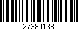 Código de barras (EAN, GTIN, SKU, ISBN): '27380138'