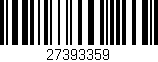 Código de barras (EAN, GTIN, SKU, ISBN): '27393359'