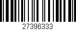 Código de barras (EAN, GTIN, SKU, ISBN): '27396333'
