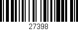 Código de barras (EAN, GTIN, SKU, ISBN): '27398'